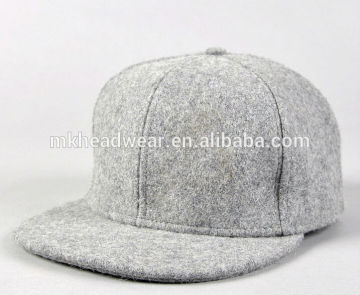 blank felt flat bill snapback caps