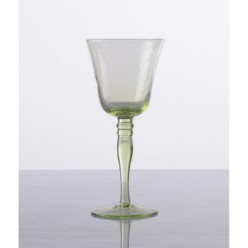 Ensemble de 9 verres à eau verts fabriqués à la main en gros