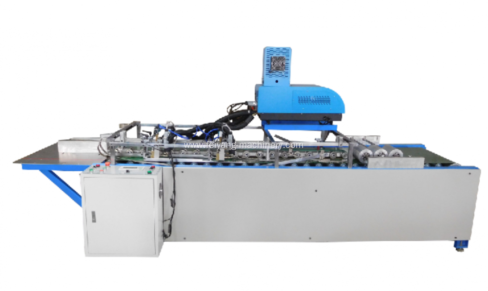 bag bottom closing machine with hot glue system