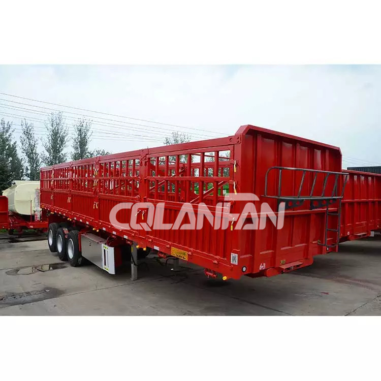 China fence cargo livestock semitrailer for sale