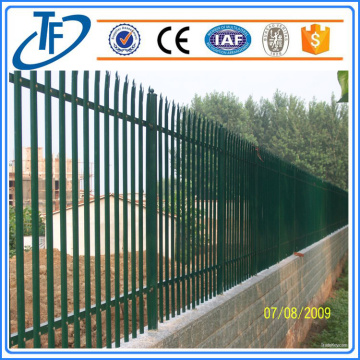 Powder Painting Grey Palisade Fencing