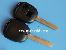 Hot-sale car key casing Toyota 2 buttons key casing blank key TOY47 blade NO LOGO