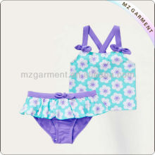 2016 Cute flower kids bathing suits