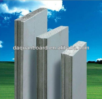 waterproof fireproof energy saving EPS cement sandwich panel for partition wall