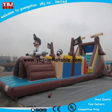 Inflatable multiplay bouncy castle,slide with detachable obstacle courses