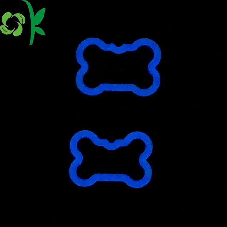 Stock Glow In the Dark Silicone Pet Tag