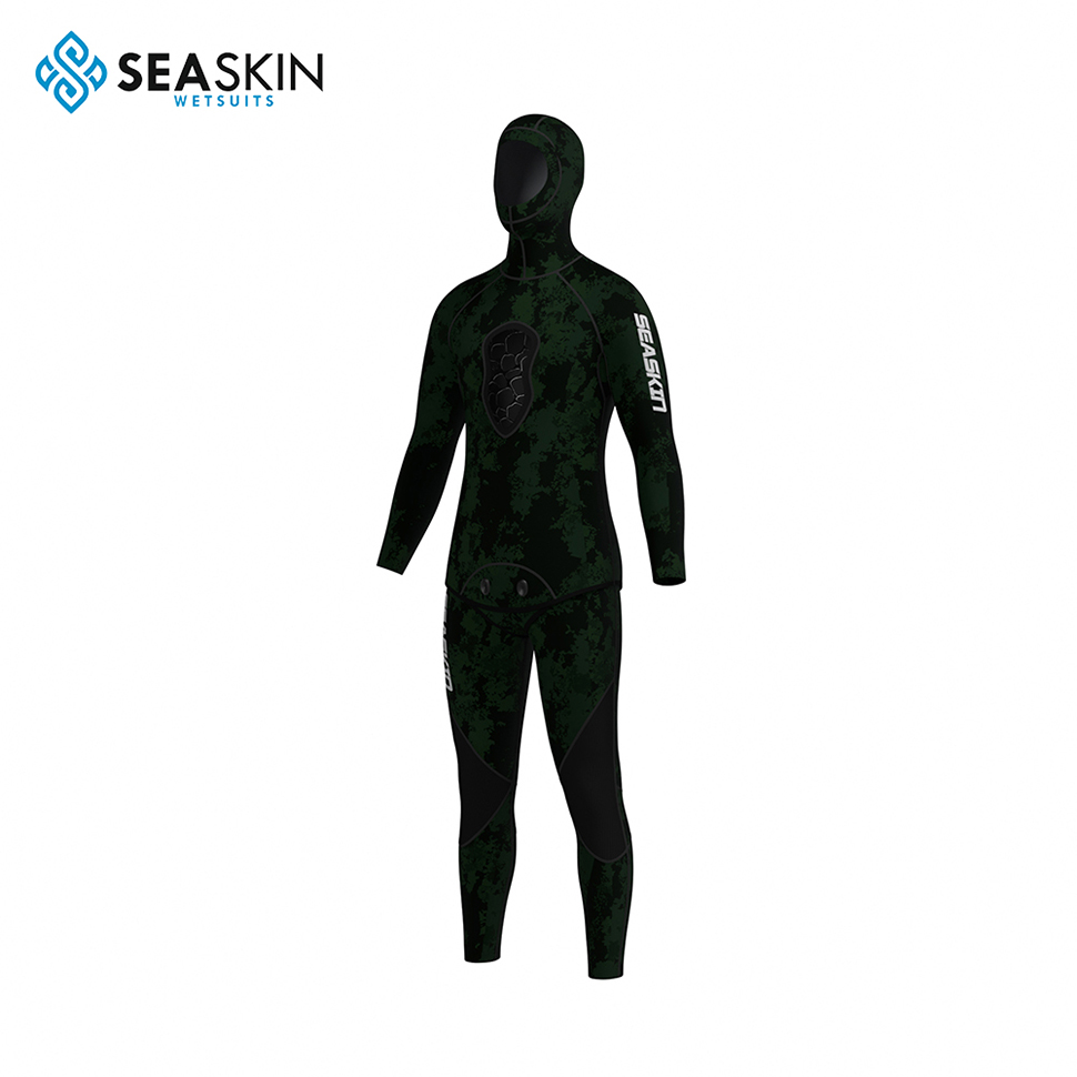 Zeezint 3 mm neopreen afdrukken nat pak op maat gemaakte gekleurd duikpak 2 stks sets duiken speervissing wetsuit