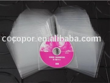 transparent PP cd bag/paper cd sleeves bag