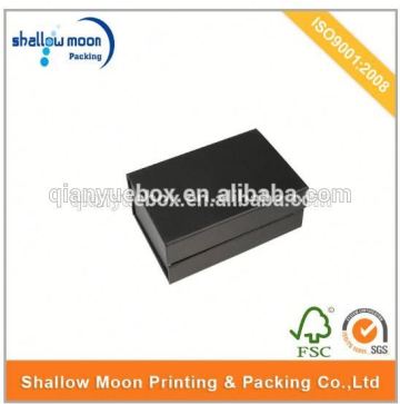 Customized Paper grey board black gift box