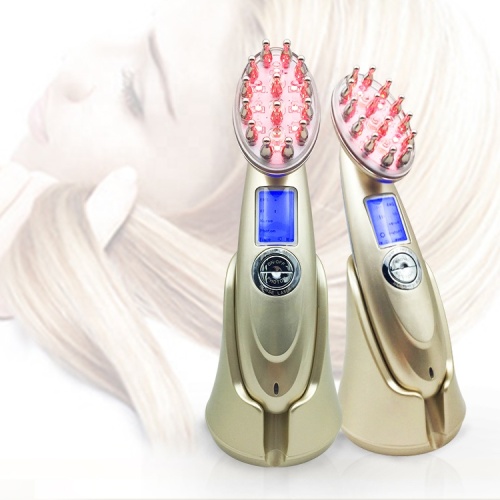 Massageador elétrico portátil pente de cabelo