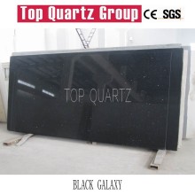 Black galaxy quartz stone slab,Starlight black quartz stone