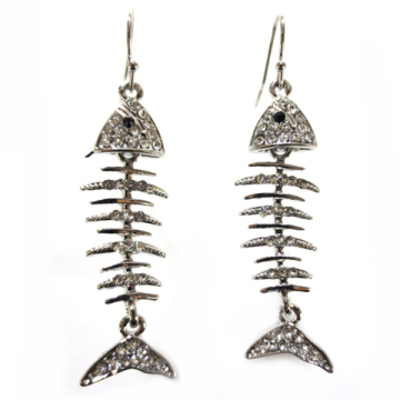 Wholesale Fashion Jewelry Fashion Fish Bone Dangle Earring