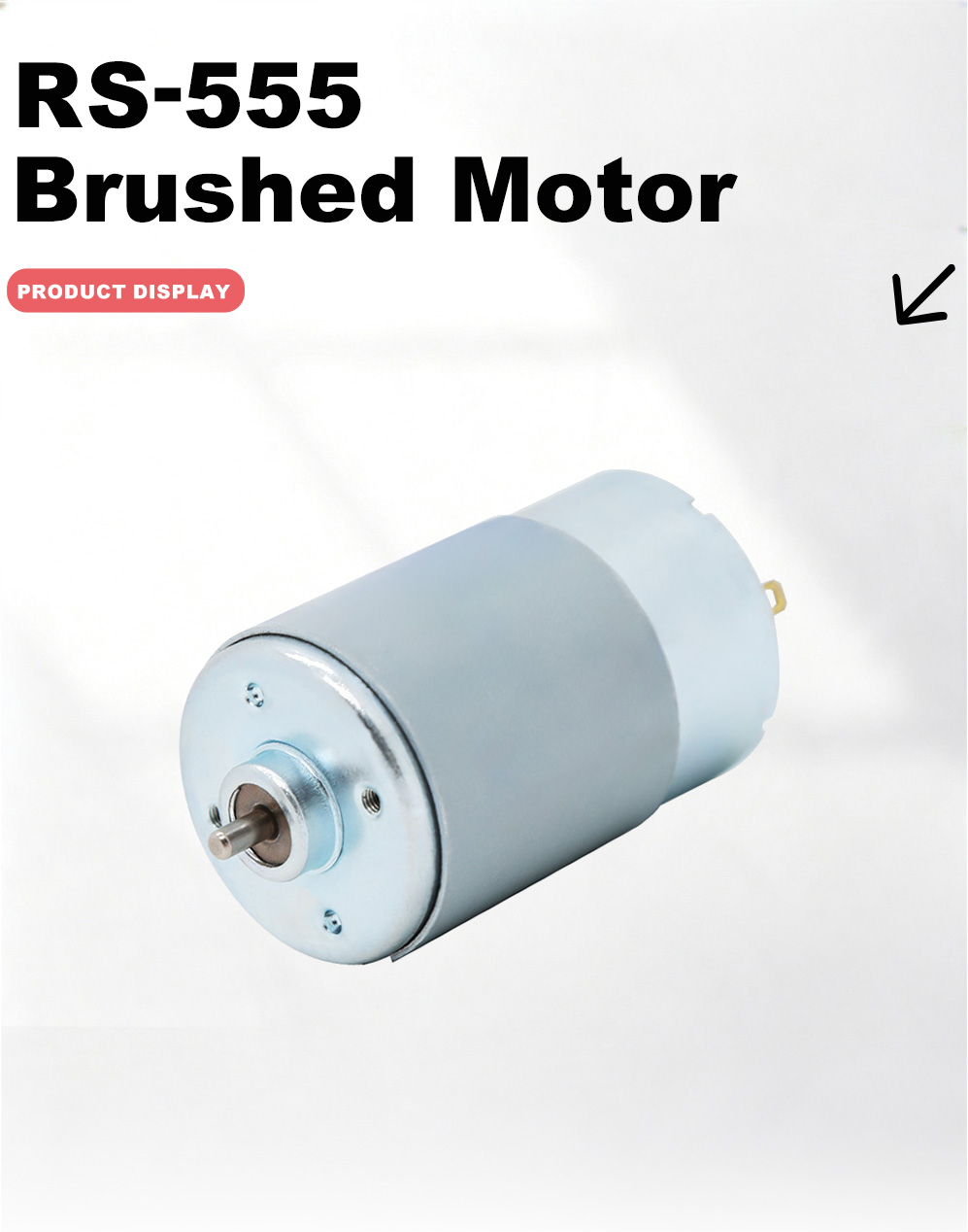 555 Fırçalı DC Motor-2x 555 Brushed DC Motor-2x