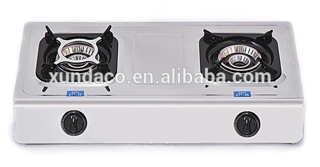 SS 3 Burner Gas Cooker for Kitchen Usage