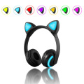 Wholesale Seven Color Control Wireless Cat Ear Headphones