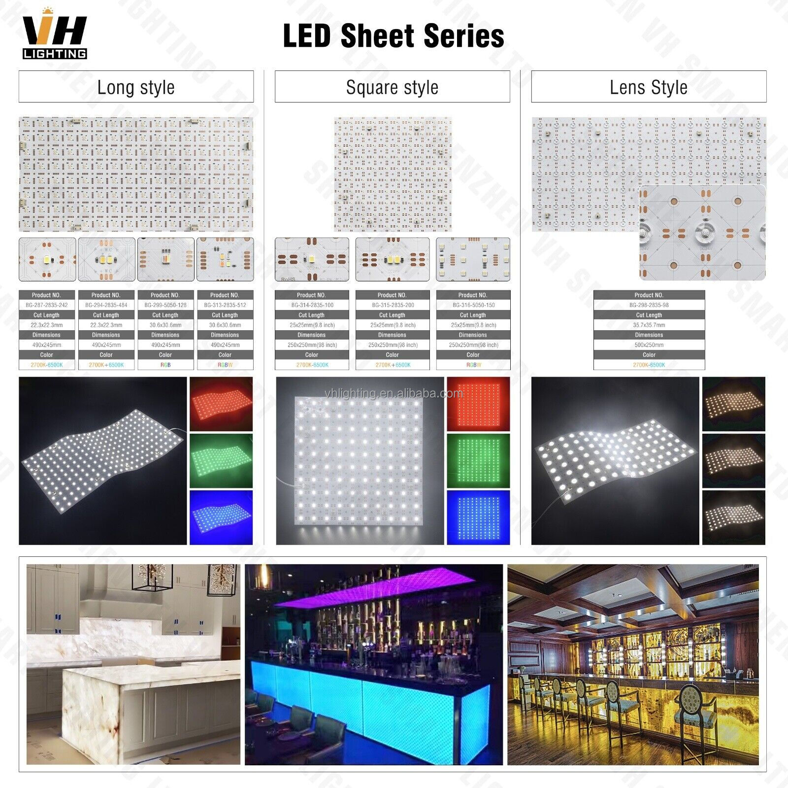 Ultra Thin Flexible Led Panel Light For Countertop Backlighting, High ...
