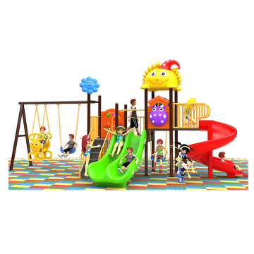 Outdoor Swing and Slide Set Playground Equipment