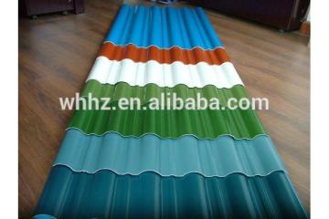 corrugated white plastic roof sheet