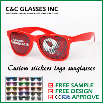 Good quality choose stickers logo sunglasses