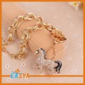 Dijual Hot Fashion indah kuda bentuk berlian imitasi liontin kalung