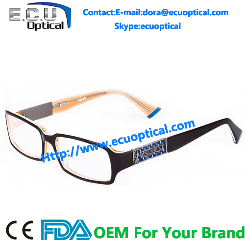 Acetate eyeglasses frames high quality optical frame MOQ 300pcs meet CE/FDA BRP4020