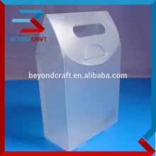 foldable clear PP storage box translucent pp folding boxes