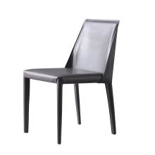 Black gold metal legs dining chairs