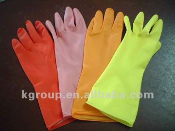 Flocklined household gloves