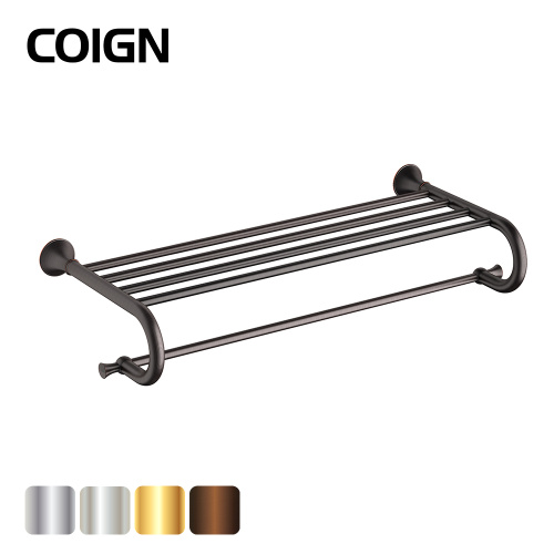Bathroom Bath Towel Rack Double Bathroom Towel Rack Wall Mounted Supplier