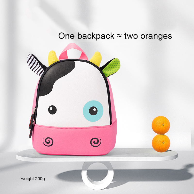 2022 Niestandardowe logo Trenda Trendy Neopren Waterproof Cartoon Cute Animal Plecak Toddler Bag Baby Kinsterten School Torby