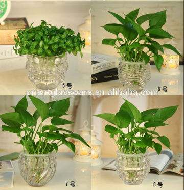 Hot sale glass ball vase clear glass ball vase