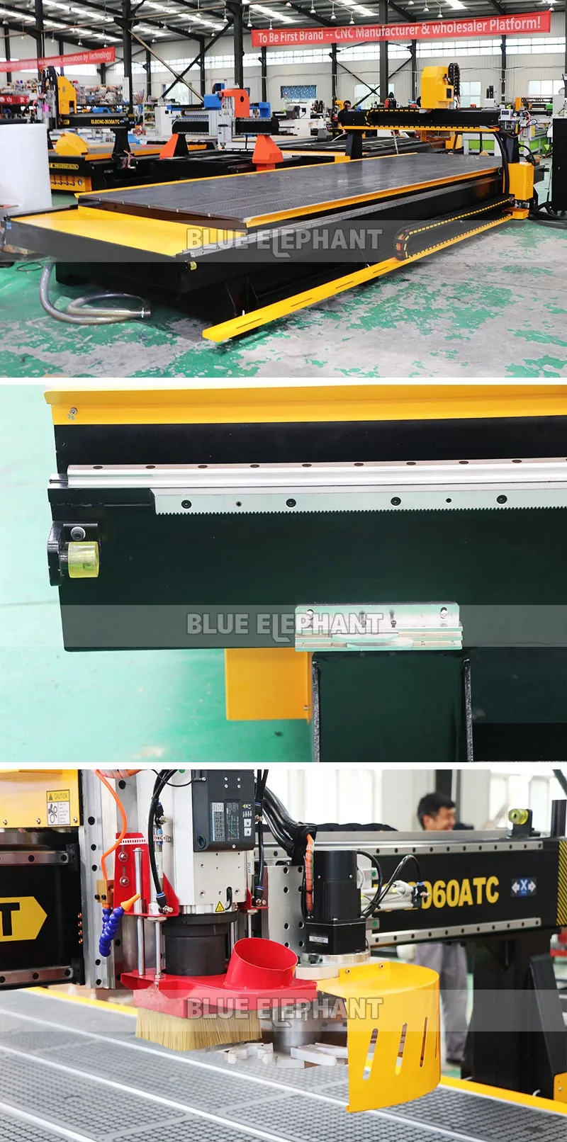 Big Working Size 2000*6000mm Engraving Cutting Atc CNC Router Machine for Wood Carving