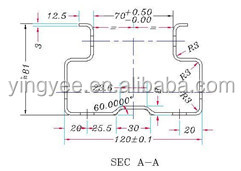 Goede kwaliteit hoge snelheid opberg rekrolvorming machine / stalen rollormer / rollorming machine