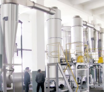 Paste materials spin flash dryer/drying