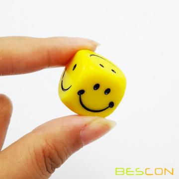 Bescon 20 mm (3/4 &quot;) d6 dados de sonrisa, 4pcs set