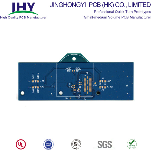 Custom Service 1.6 mm 1 oz Blue Soldermask 6 Layer PCB Circuit Board