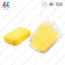 Rectangle yellow car washing sponge