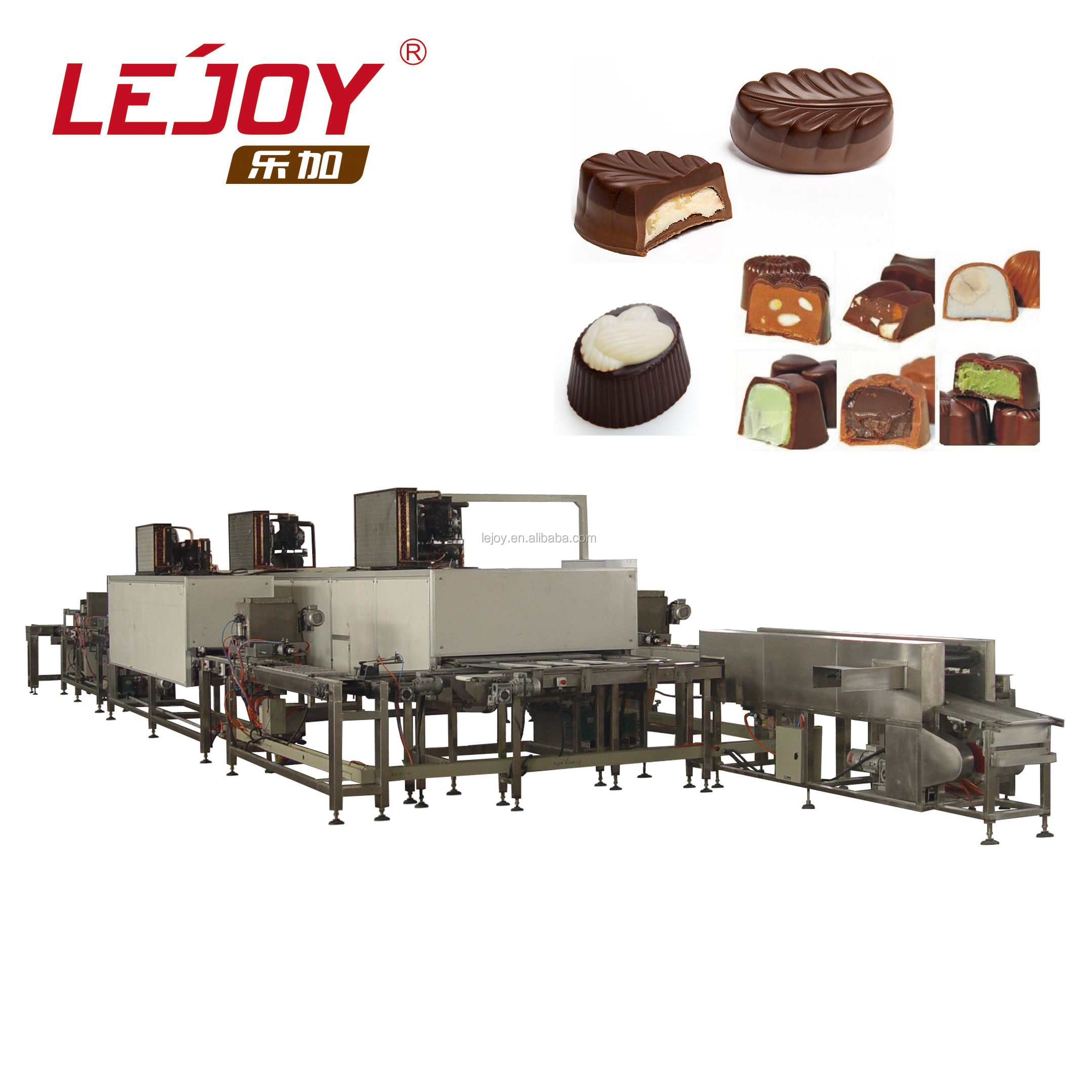 QJJ275 (3+2) Three Heads Fully Automatic Multi Function Chocolate Depositing Machine