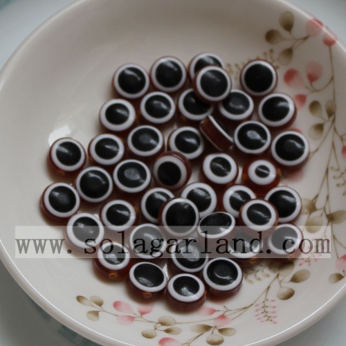 7*10MM Resin Evil Eye Beads With 1.5MM Hole