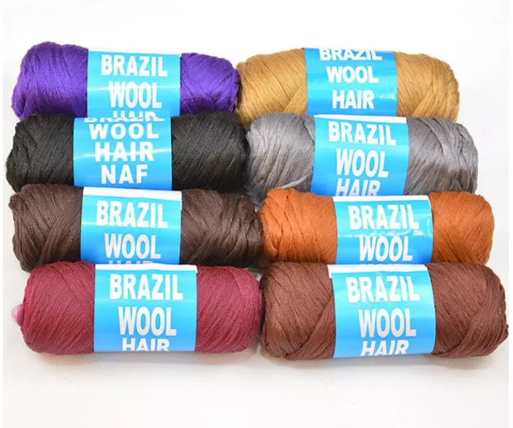 african hair knitting black acrylic twists 70g brazil brazilian wool yarn hair for braiding