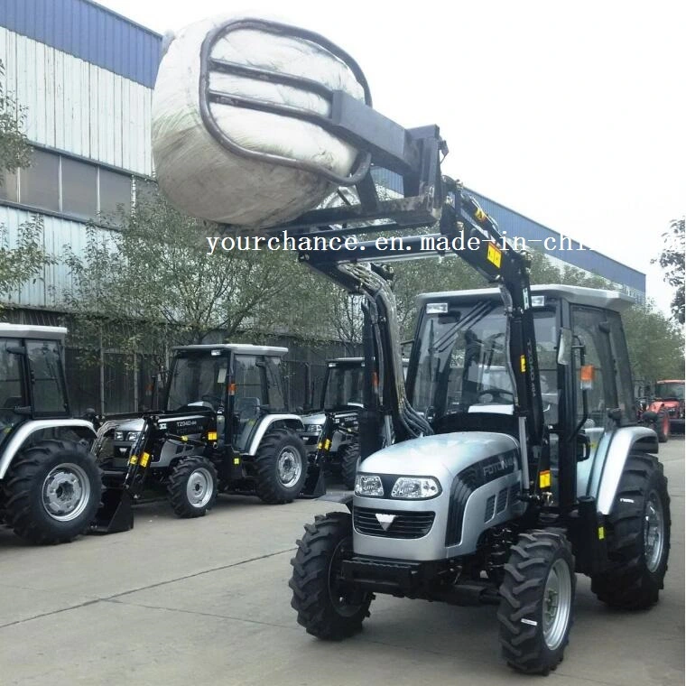 Hot Sale Farm Lifting Equipment 25-180HP Tractor Front End Loader Mounted Bale Grab for Grabbing 0.5-1.8m Diameter 400-1400kgs Round Hay Bale