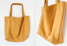 Golden canvas handbag of superior quality