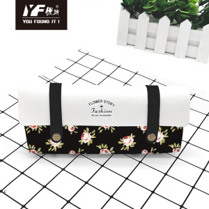 Custom flower story style PU leather pencil case & bag handbags multifunctional bag