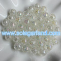 8-20 MM Acrilico Crack Crystal Round Beads Sciolto Crackle Crackled AB Color Plating Ball Beads