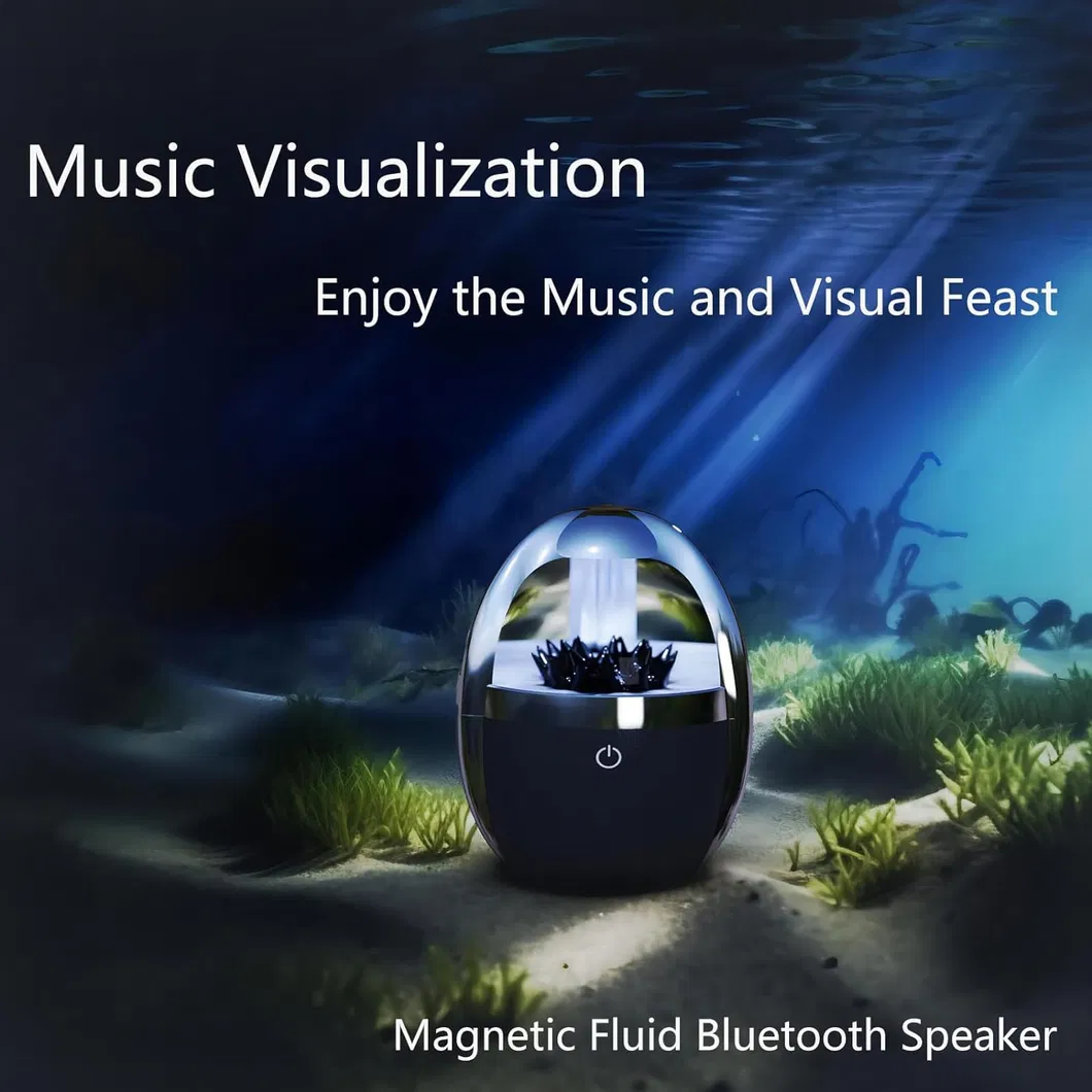 Dynamic Magnetic Fluid Speaker - Illuminated by Magnetic Fluid Lamp