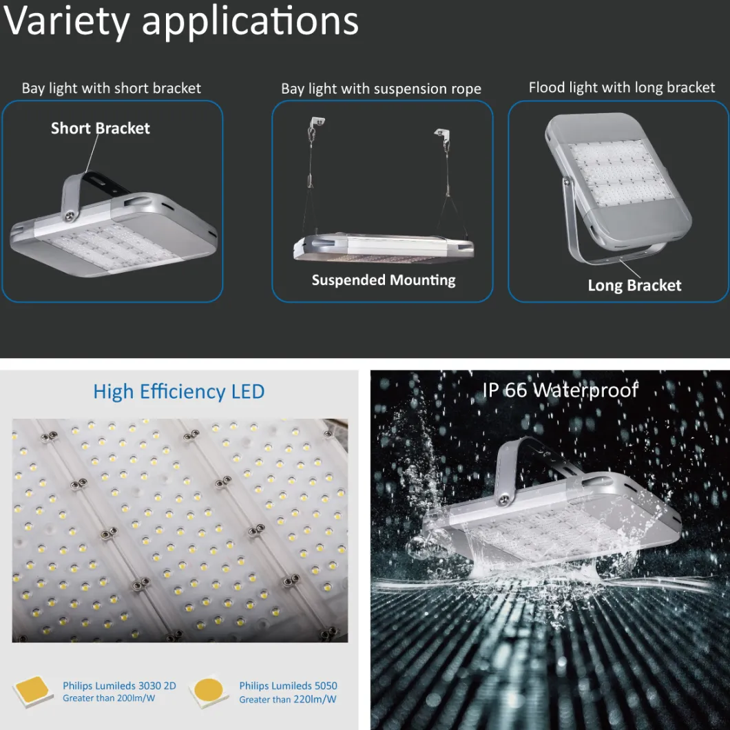 160W 200W 240W Lumileds Chips LED High Bay Light IP66