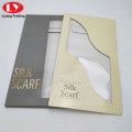 Custom Envelope Scarf Packaging Box with Clear Window