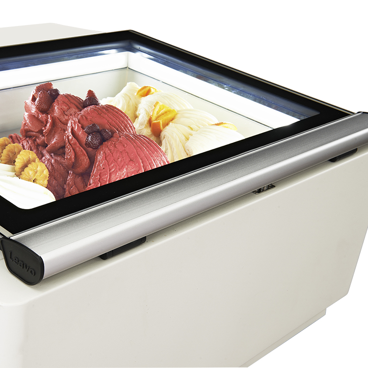 low price mini gelato freezer desktop ice cream display cabinet for sale