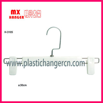 plastic trousers hangers with clips,plastic trousers hanger,trousers plastic hangers