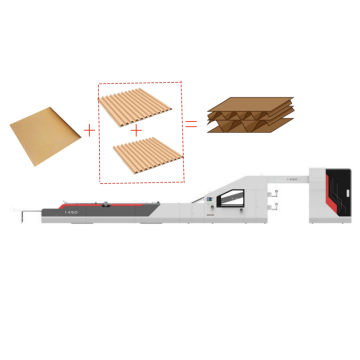 Corrugated Automatic Flute Laminator Machine for 5 Ply Paper Plates Making